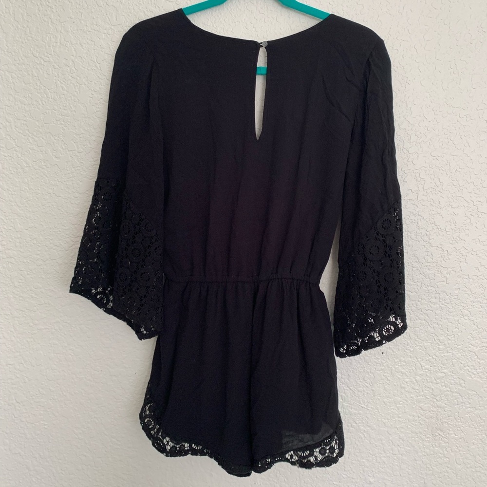 Abercrombie & Fitch Black Lace Romper - Picture 5 of 5